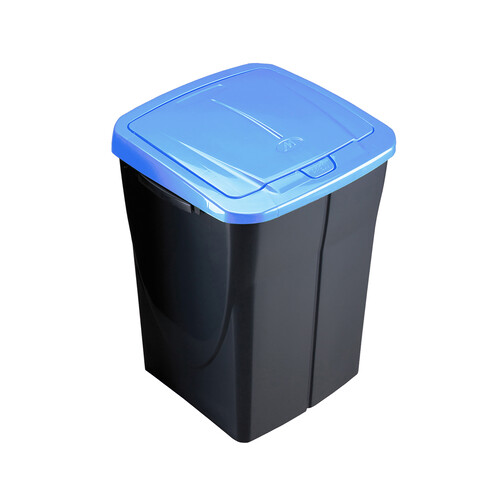 ECOBIN Cubo de basura con tapa, azul ECOBIN 45 l.