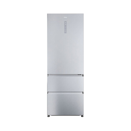 Frigorífico combi 200,6cm HAIER HTR5720ENMG 3 cajones, NO FROST, clasificación energética: E, H: 200,6cm, A: 70cm, F: 67,5cm, capacidad total: 483L.