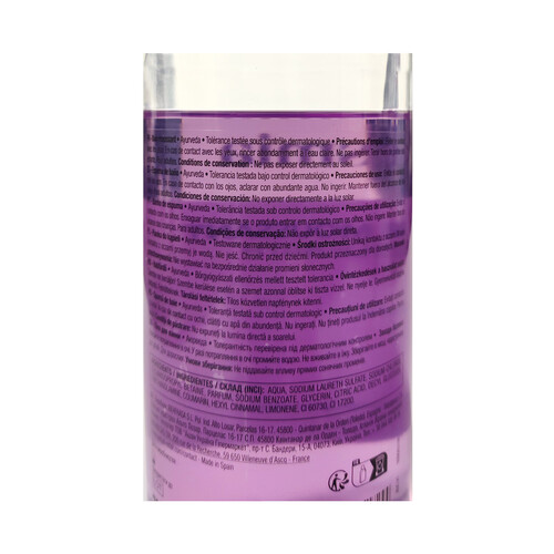 COSMIA Gel -espuma de baño de ayurvedra 750 ml.