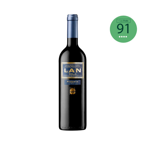 LAN  Vino tinto reserva con D.O. Ca. Rioja botella 75 cl.