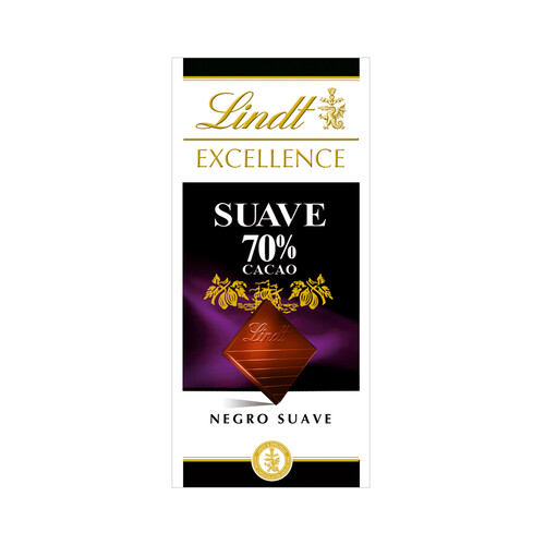 LINDT Excellence Chocolate negro 70% suave 100 g.