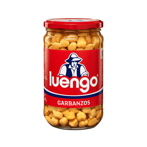 LUENGO Garbanzo cocido en frasco de 400 g.