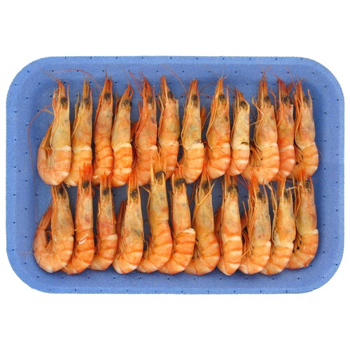 Gambas cocidas, calibre 80-100