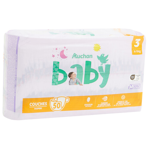 PRODUCTO ALCAMPO Baby Pañales talla 3 (4-9 kg) 50 uds.