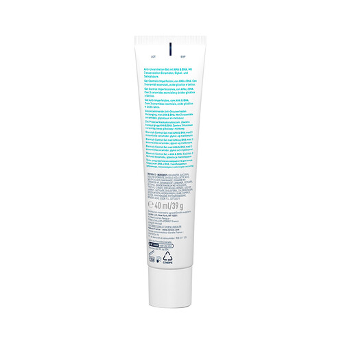 CERAVE Gel crema anti-imperfecciones con 3 ceramidas esenciales, AHA, BHA y ácidos Glicólico y Láctico 40 ml.