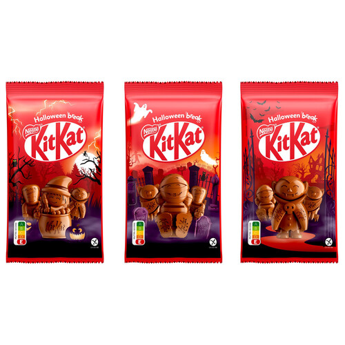 KIT KAT Figuras de chocolate especial Halloween 123 g.