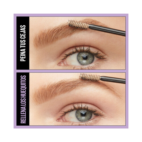 MAYBELLINE Express brow fast sculpt  tono 04 Medium brown Máscara de cejas en gel de larga duración.