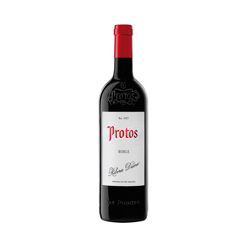 PROTOS Vino tinto roble con D.O. Ribera del Duero botella 75 cl.