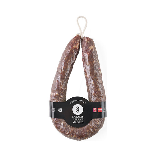 SABORES SIERRA DE MADRID Fuet de ternera 100% natural con IGP Carnes de la Sierra Guadarrama 250 g.