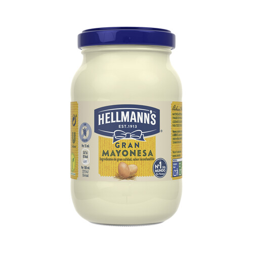HELLMANN'S Salsa mayonesa frasco de 200 + 10 ml.