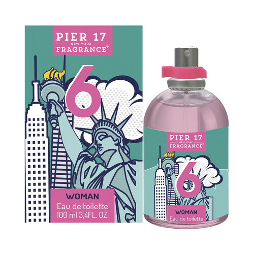 PIER 17 6 Eau de toilette para mujer con vaporizador en spray 100 ml.