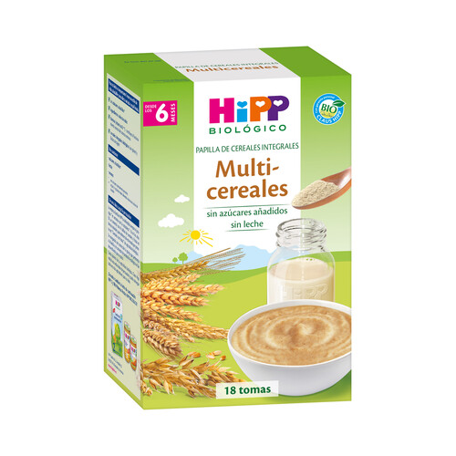 HIPP Biológico Papilla de multicereales integrales ecológicos a partir de 6 meses 400 g.