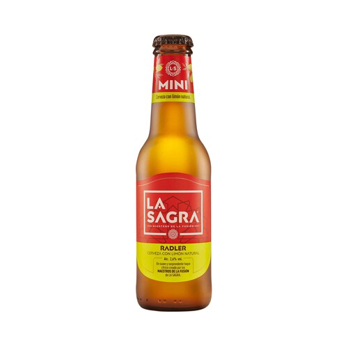 LA SAGRA Mini Cerveza radler botellín 6 bot. x 20 cl.