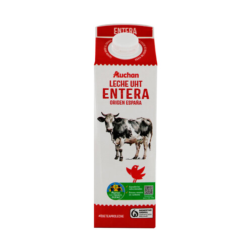 ALCAMPO CULTIVAMOS LO BUENO Leche de vaca entera, de origen española 1 l.