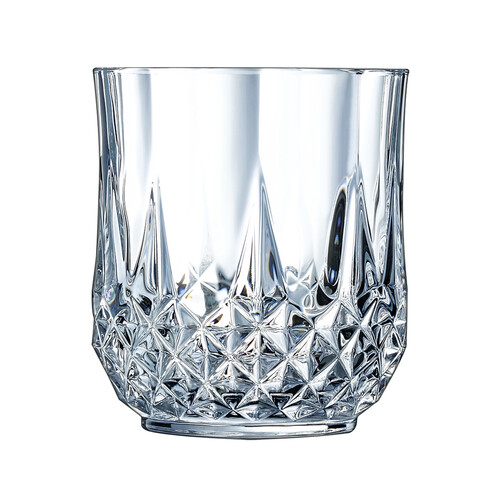 Vaso con relieve decorativo de 0,32 litros de cristal, ECLAT.