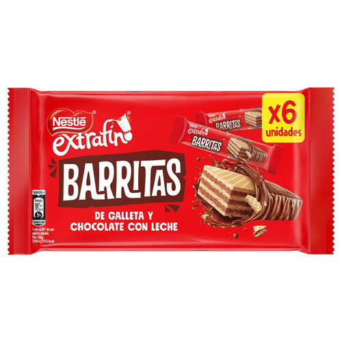 NESTLÉ Wafer Barritas de chocolate extrafino 18 g.