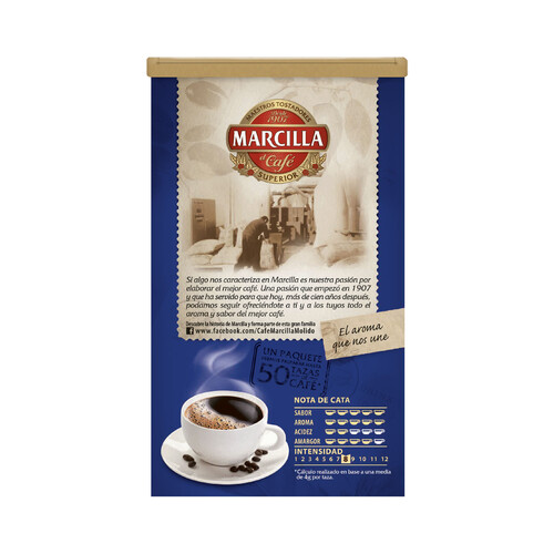 MARCILLA Café molido descafeinado natural 200 g.