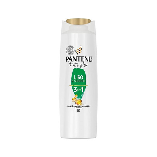 PANTENE Champú 3 en 1 para un cabello sueve y liso PANTENE 600 ml.