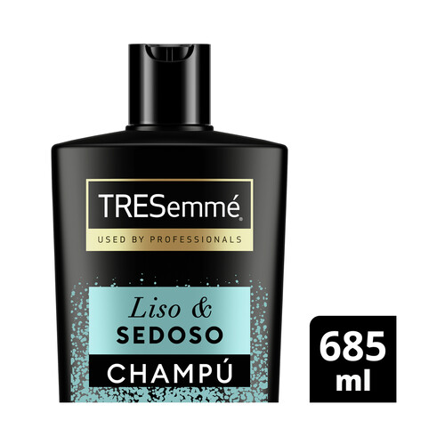 TRESEMMÉ Liso & sedoso Champú con proteína de seda y aceite de argán, para cabellos secos o encrespados 685 ml.