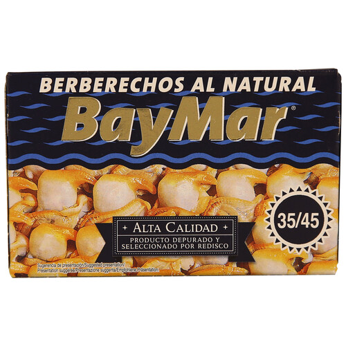 BAYMAR Berberechos al natural 35-45 pzs. 65 g.