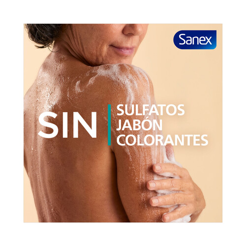 SANEX Sin neutro Recarga de gel hidratante para baño o ducha, para todo tipo de pieles 950 ml.