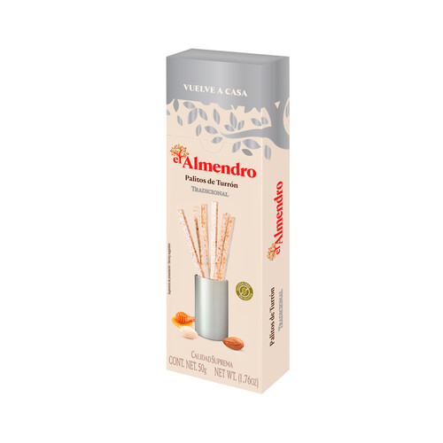 EL ALMENDRO Sticks de turrón tradicionales 50 g.