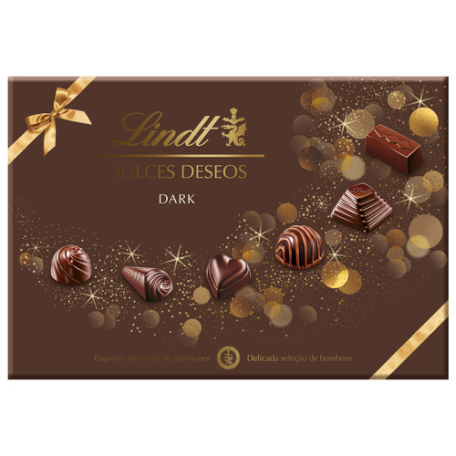 LINDT Dulces deseos dark surtido de bombones 337 g.