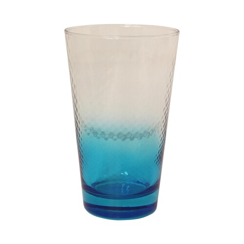 Vaso Petek con capacidad de 40 centílitros, color azul efecto degradado PASABAHCE.