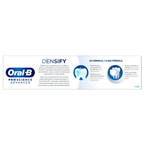 ORAL-B Pro science advanced densify Pasta de dientes uso diario. reforzadora del esmalte 75 ml.