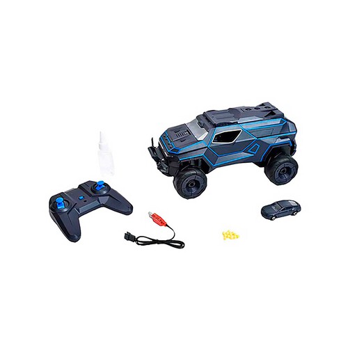 Coche Radiocontrol 2,4g 1:16 con lanzador de vapor y proyectiles ONE TWO FUN ALCAMPO +3 años.