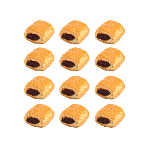 Mini napolitana rellena de chocolate, 12 uds.