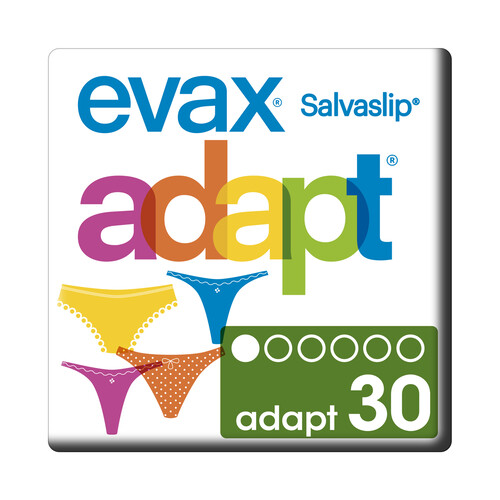 EVAX Salvaslips para todo tipo de braguitas EVAX Adapt 30 uds.