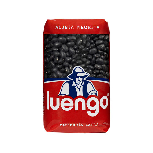 LUENGO Extra  Alubia frijol negro en  paquete, 500 g.