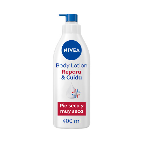 NIVEA Repara & cuida Loción corporal (body milk) hidratación intensa, para pieles secas y muy secas 400 ml.