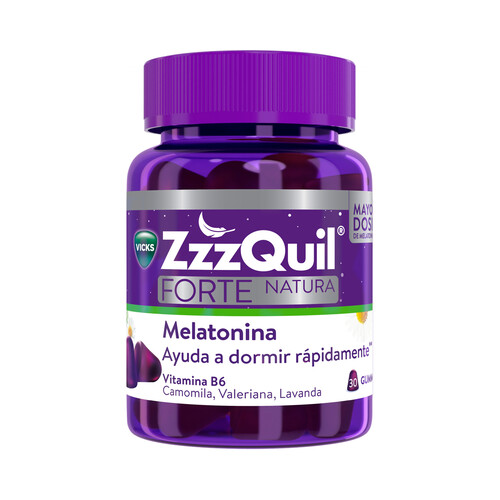 ZZZQUIL NATURA Complemento alimenticio a base de Melatonina 30 gominolas.