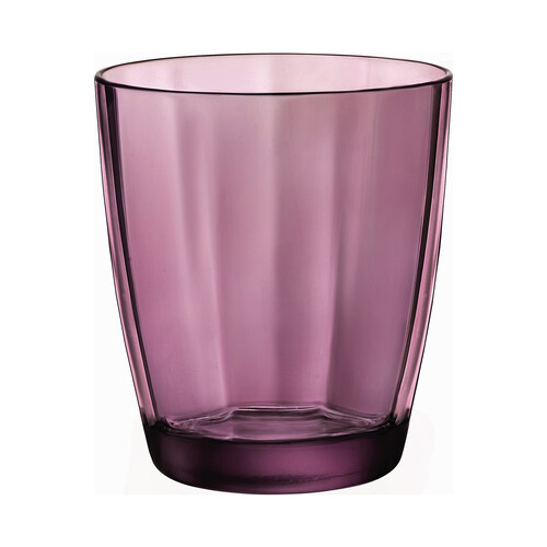 Vaso de vidrio color morado 30,5cl, Ocean Rock Purple BORMIOLI ROCCO.