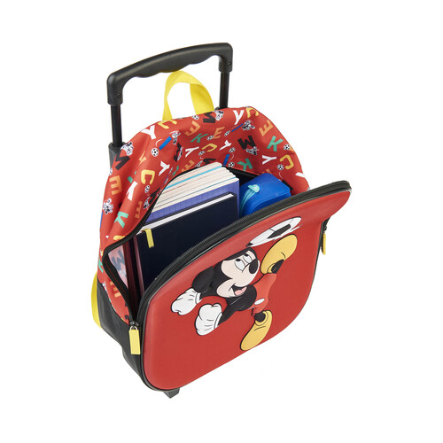 Mochila infantil trolley, 3D, MICKEY, ALCAMPO.