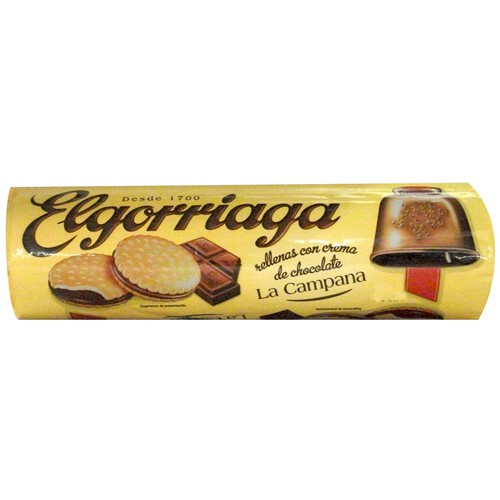 ELGORRIAGA Galletas rellenas de chocolate 240 g.
