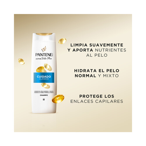 PANTENE Pro-v Cuidado clásico Champú hidratante para cabellos normales y mixtos 500 ml.