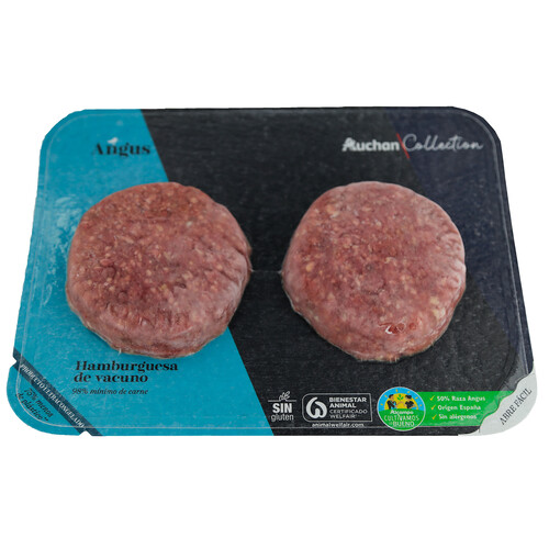 ALCAMPO CULTIVAMOS LO BUENO Hamburguesa de vacuno angus 2x150 g.