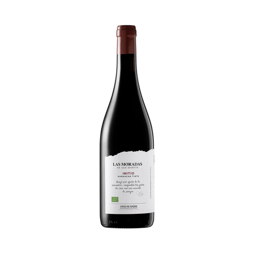 LAS MORADAS Initio Vino tinto ecológico con D.O. Vinos de la Comunidad de Madrid botella 75 cl.