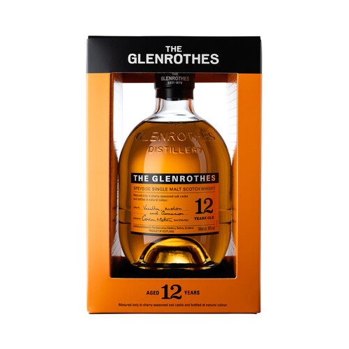 THE GLENROTHES Whisky single malt escocés 12 años 70 cl.