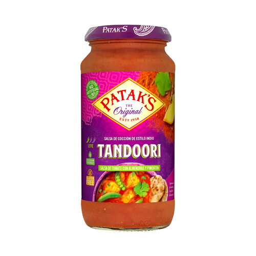 PATAK'S Salsa mezcla de tamarindo , cilantro y comino, Tanddori PATAK´S 450 g.