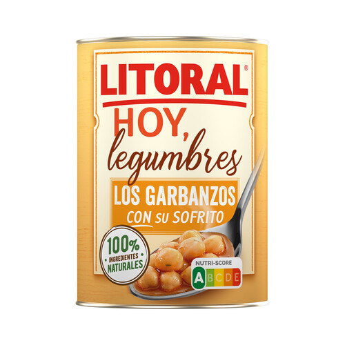 LITORAL Garbanzos cocinados al estilo de la abuela LITORAL 440 g.