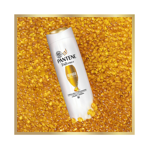 PANTENE Nutri-plex repara & protege Champú con antioxidantes, para cabellos débiles y dañados 225 ml.