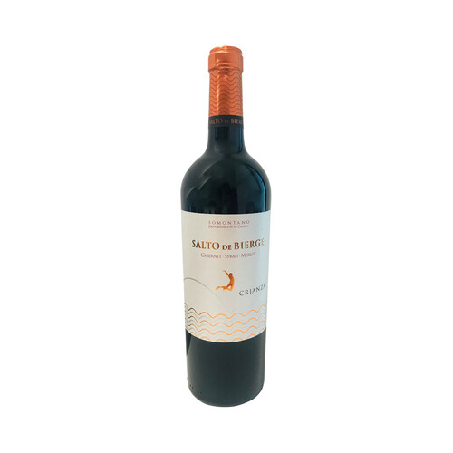 SALTO DE BIERGE  Vino tinto crianza con D.O. Somontano SALTO DE BIERGE botella de 75 cl.