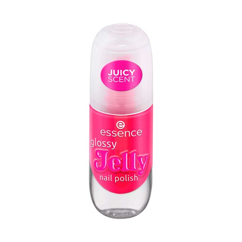 ESSENCE Glossy jelly tono 02 Candy gloss Esmalte de uñas con acabado ultrabrillante.