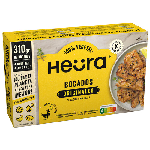 HEÜRA Producto vegetal a base de soja, aceite de oliva y especias 310 g.