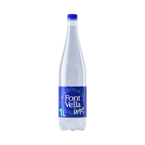 FONT VELLA Agua mineral con gas pack 6 uds. x 1 l,
