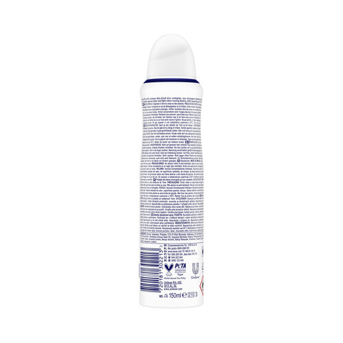 DOVE Desodorante en spray para mujer sin alcohol ni sales de alumino DOVE Original 150 ml.